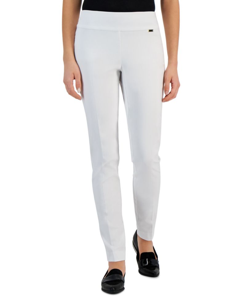 Mid-Rise Petite Tummy-Control Skinny Pants, Petite & Petite Short