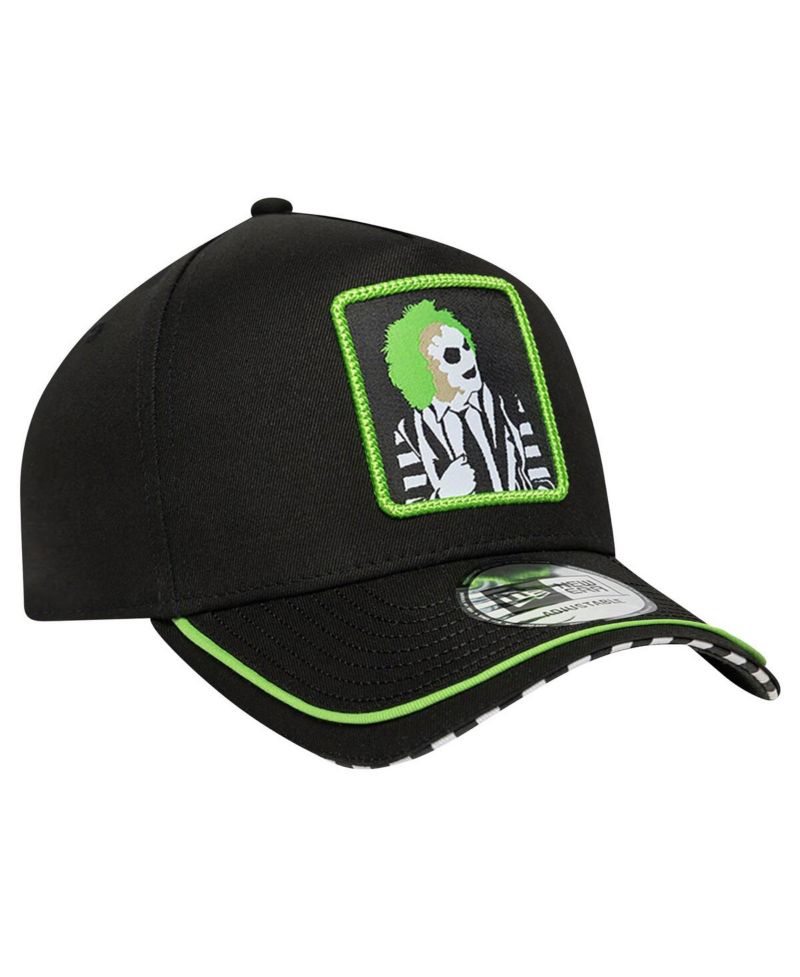 Men's Black Beetlejuice Green Piping 9FORTY Adjustable Hat
