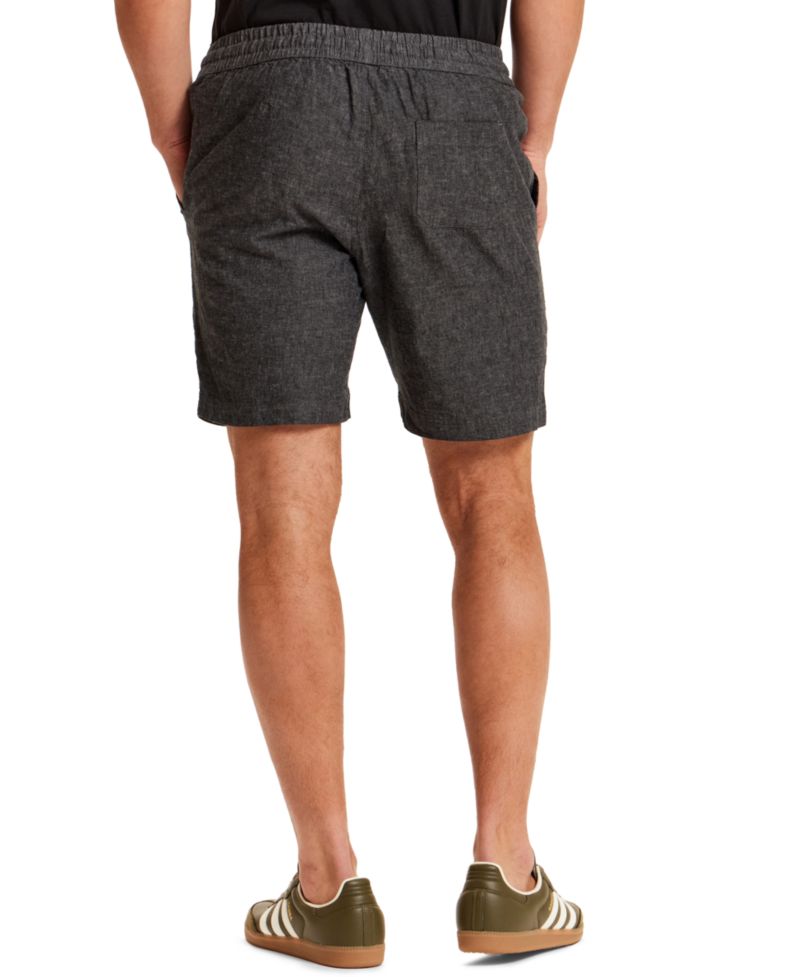 Men's Chambray Drawstring Stripe Shorts