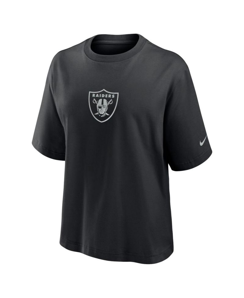Women's Black Las Vegas Raiders Boxy T-Shirt