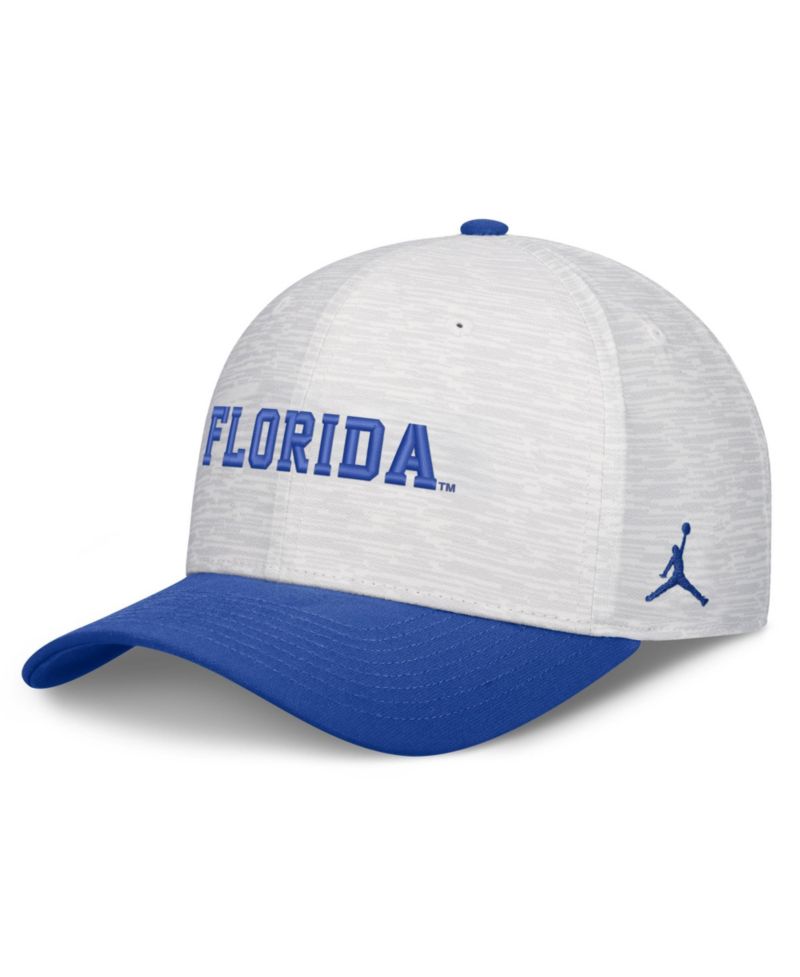Men's and Women's White/Royal Florida Gators Primetime Rise Adjustable Hat