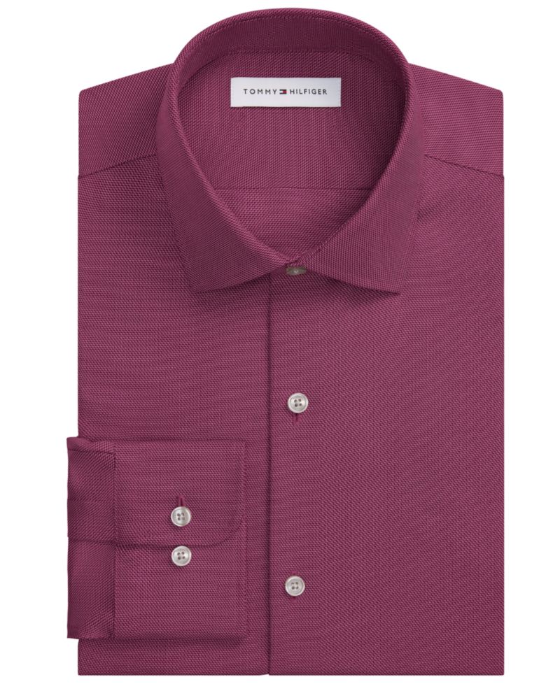 Men's Flex Stretch Classic-Fit Spread-Collar Dress Shirt