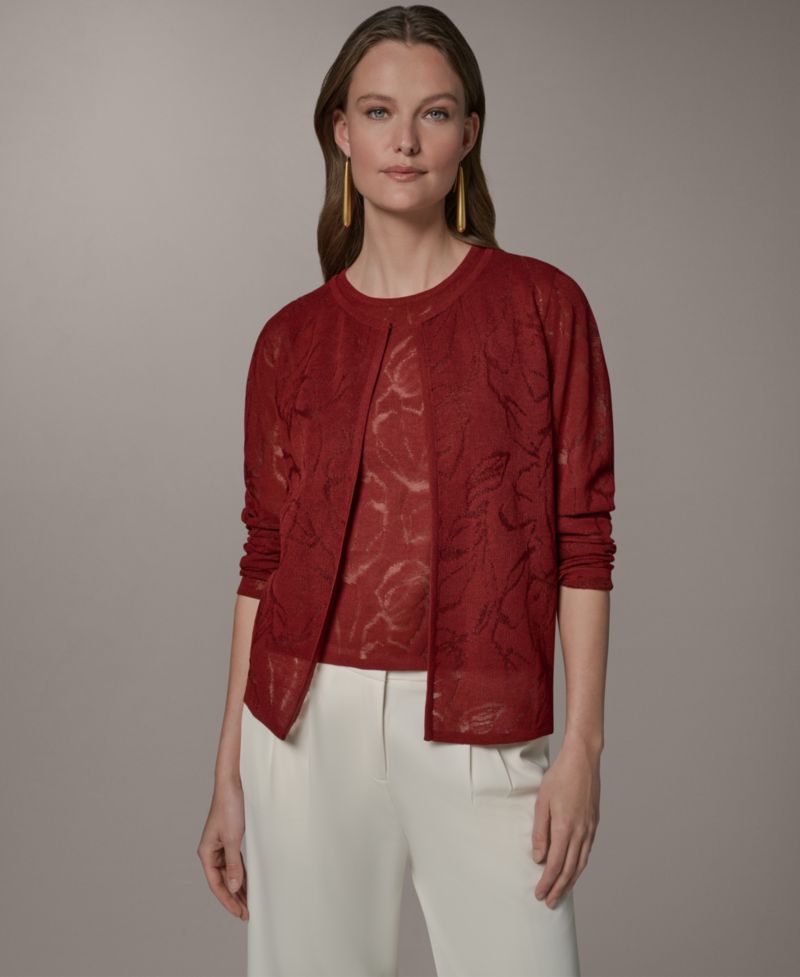 Women's Crewneck Novelty Cardigan