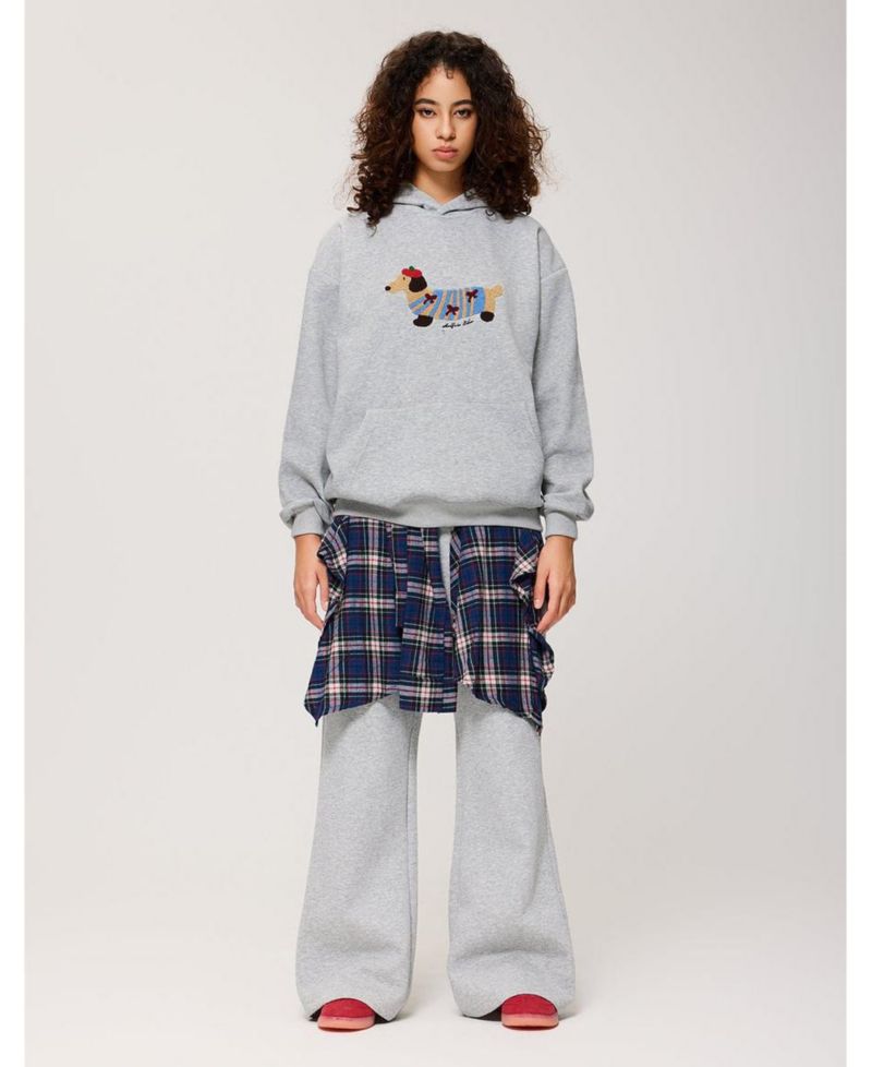 Women's Cartoon Dachshund Pullover Hoodie