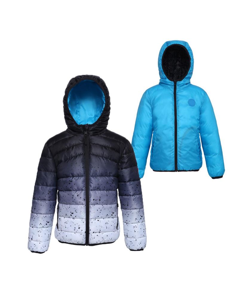 Little and Big Boys' Reversible Lightweight Puffer Jacket