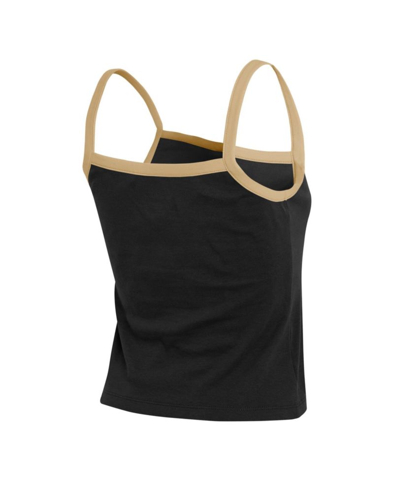 Women's Black New Orleans Saints Color block Tank Top