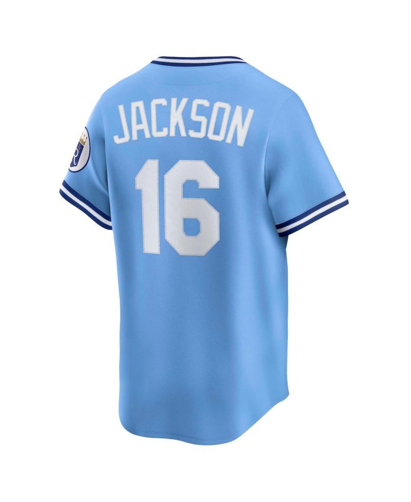 Men's Bo Jackson Light Blue Kansas City Royals Throwback Cooperstown Collection Limited Jersey