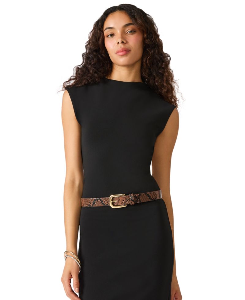 Western and Elongated 2-Pack Buckle Belt Set