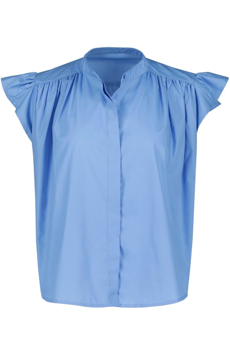Women's BISHOP + YOUNG Camryn Flutter Sleeve Poplin Top