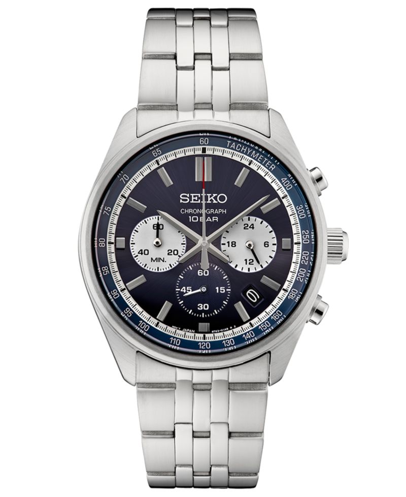 Men's Chronograph Essentials Stainless Steel Bracelet Watch 42mm