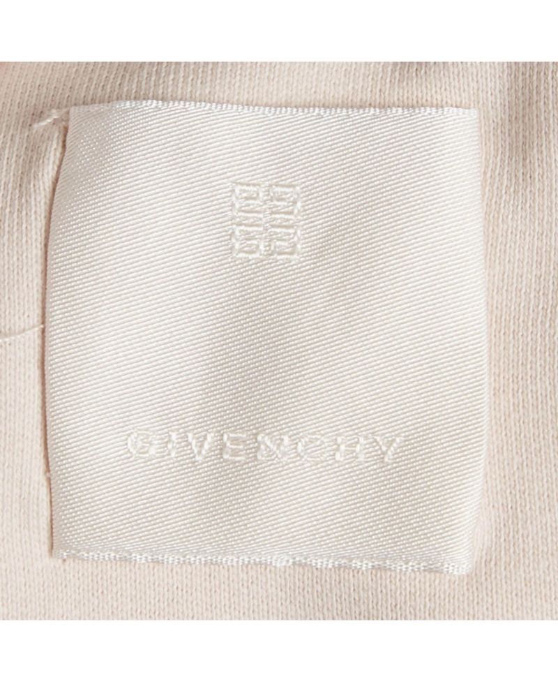 Men's Pink Logo Embroidered Cotton Knit Hoodie