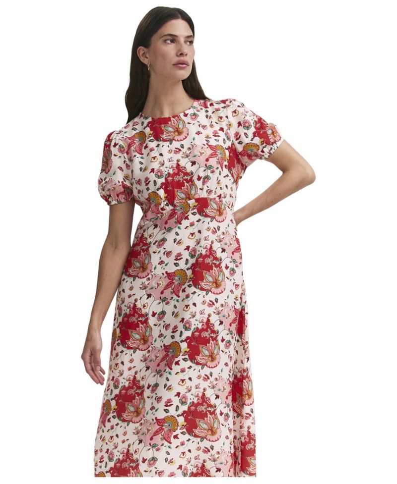 Women's Lili Floral Fit-and-Flare Midi Dress