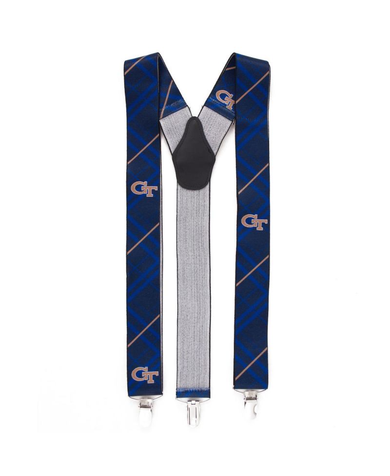 Men's Blue GA Tech Yellow Jackets Suspenders