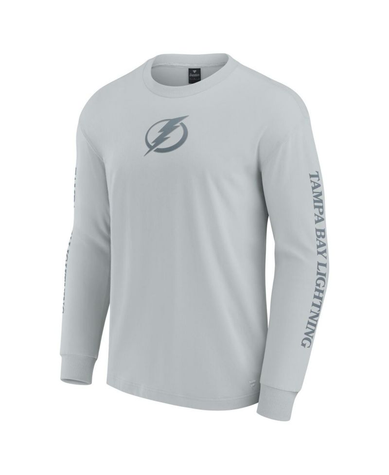 Men's Gray Tampa Bay Lightning Elements Strive Long Sleeve T-Shirt