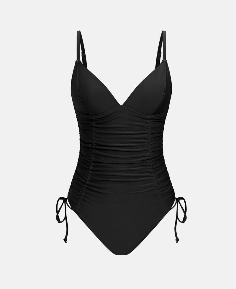 Women's One-Piece Cheeky Lace-Up Swimsuit