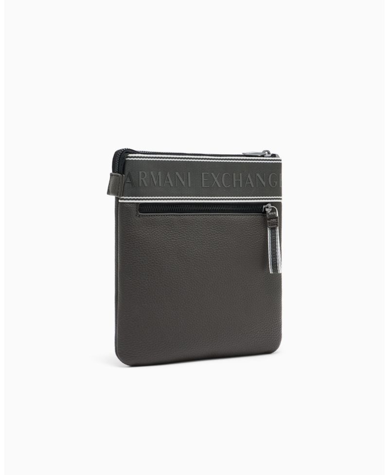Men's Taping Flat Crossbody Bag