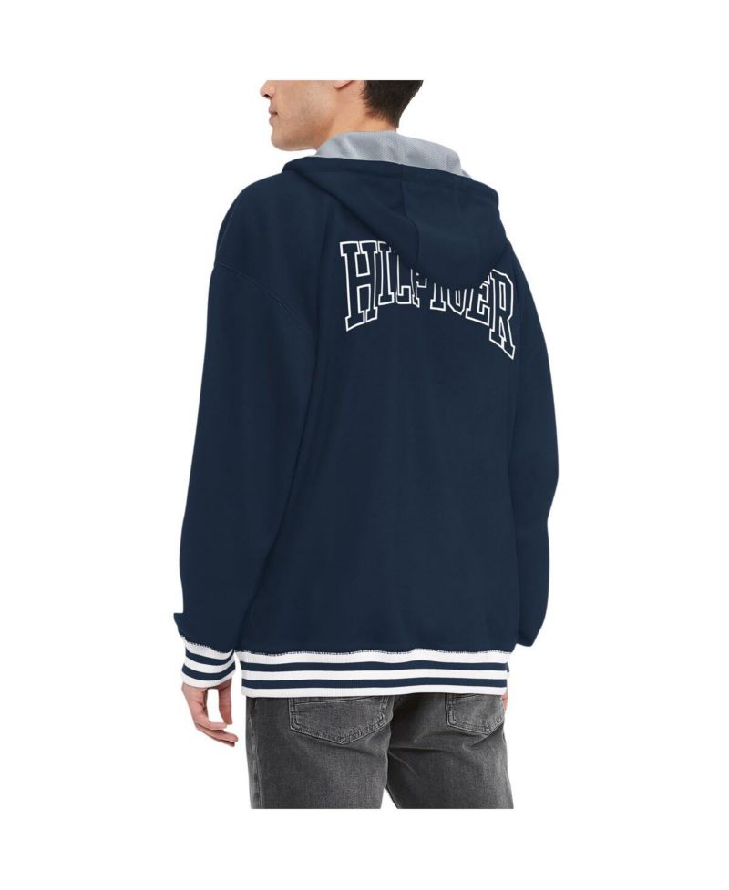 Men's Navy Dallas Cowboys Aaron Quarter-Zip Hoodie