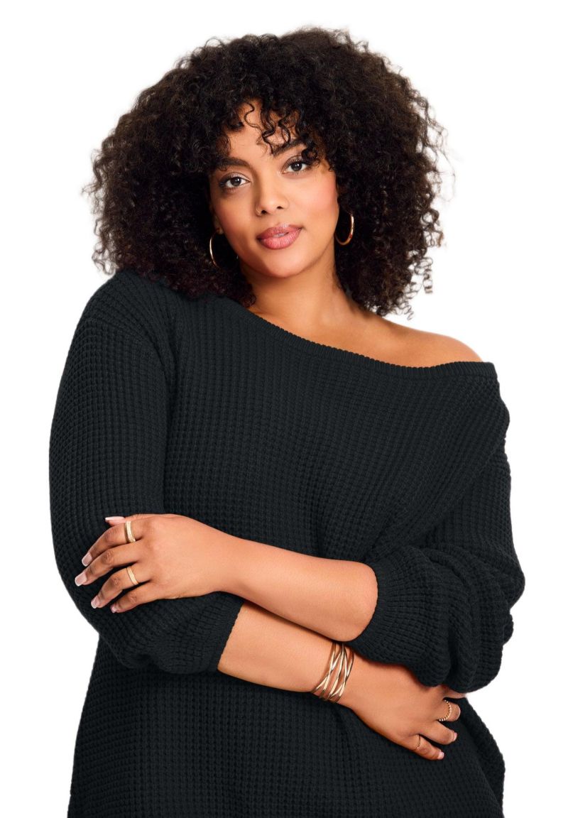 Women's Waffle Stitch Pullover Sweater