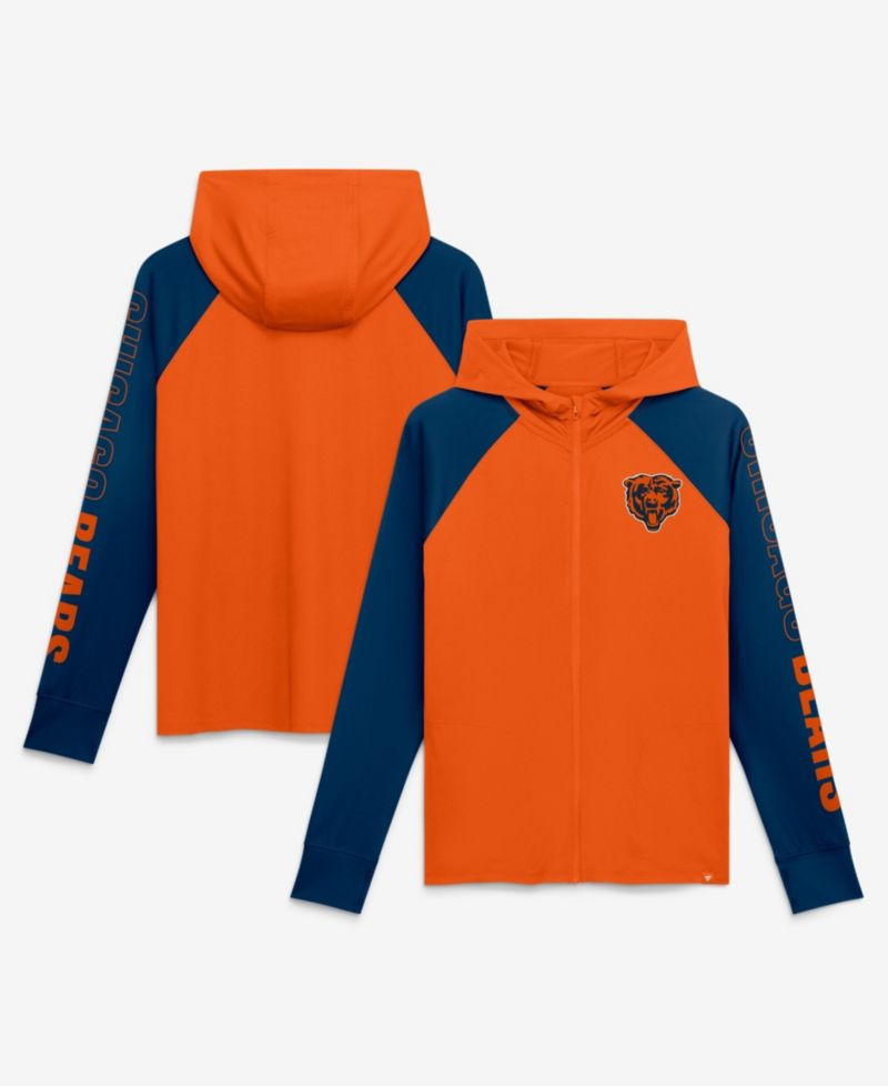Women's Chicago Bears Cornerback Blitz Full-Zip Raglan Hoodie