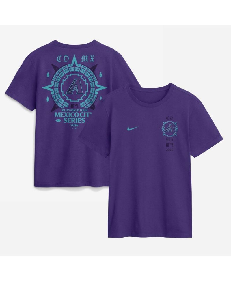 Men's Purple Arizona Diamondbacks MLB World Tour: Mexico City Series Graphic T-Shirt
