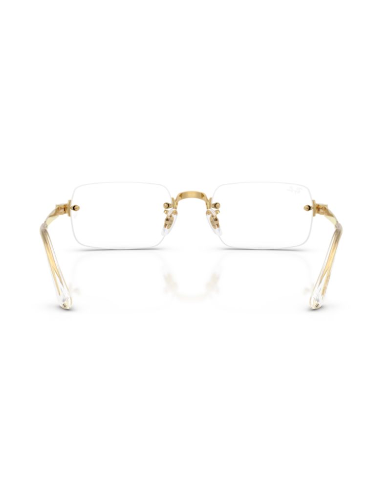 Unisex Rectangle Metal RB3928V Optics By A$AP Rocky Eyeglasses