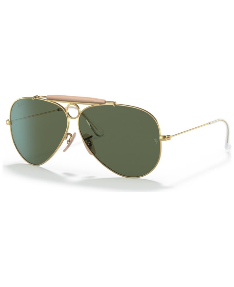 Unisex Shooter Aviation Collection Sunglasses, RB313858-X 58