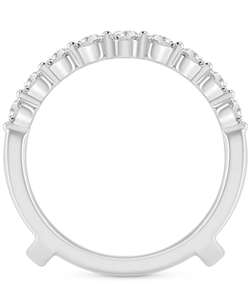 Diamond Double Row Enhancer Ring (1 ct. t.w.) in 14k White Gold
