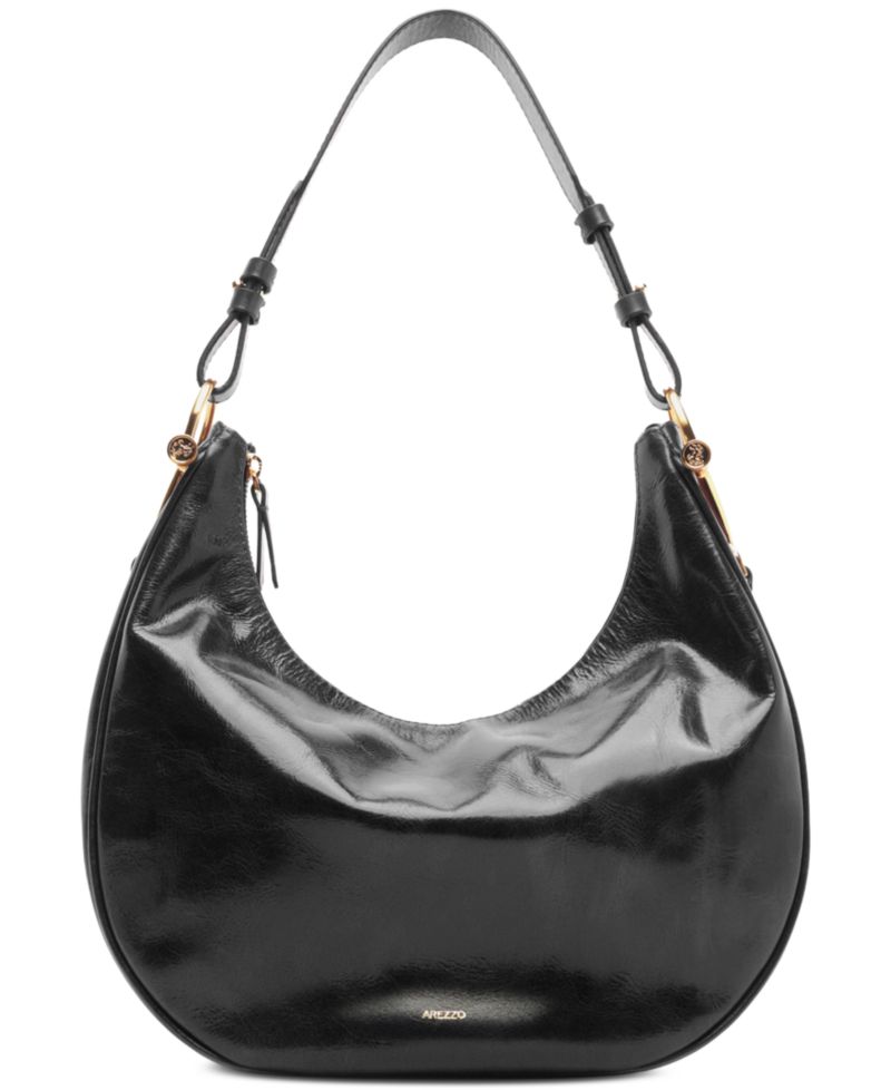 Cora Large Leather Hobo Handbag