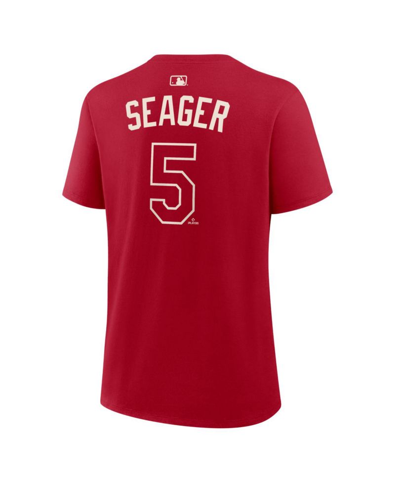 Women's Corey Seager Red Texas Rangers 2026 City Connect Name & Number T-Shirt