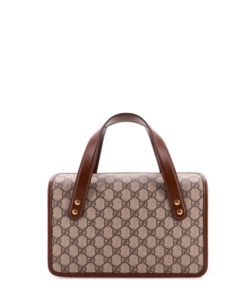Small Horsebit 1955 Boston Bag GG Coated Canvas