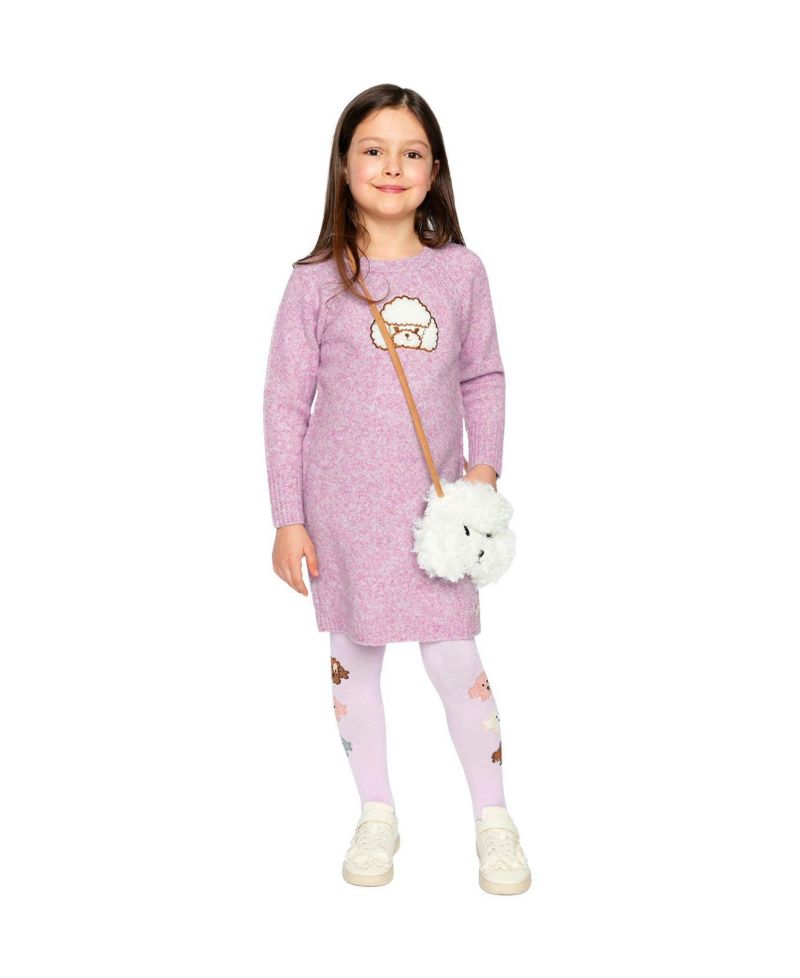 Little Girls (7-12) Poodle Knit Dress