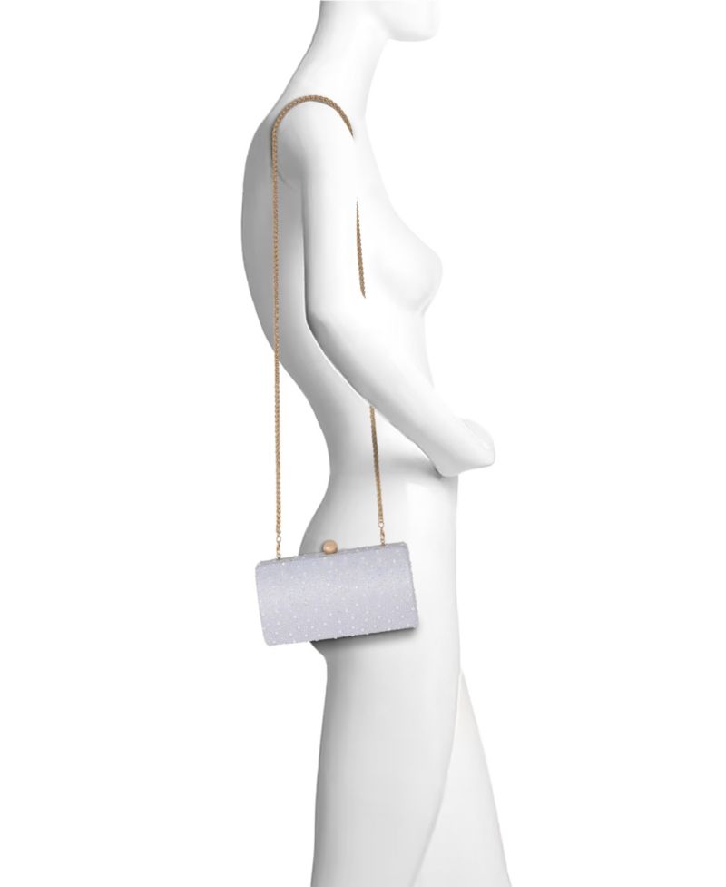 Woman's Heather Opal Crystal Minaudiere