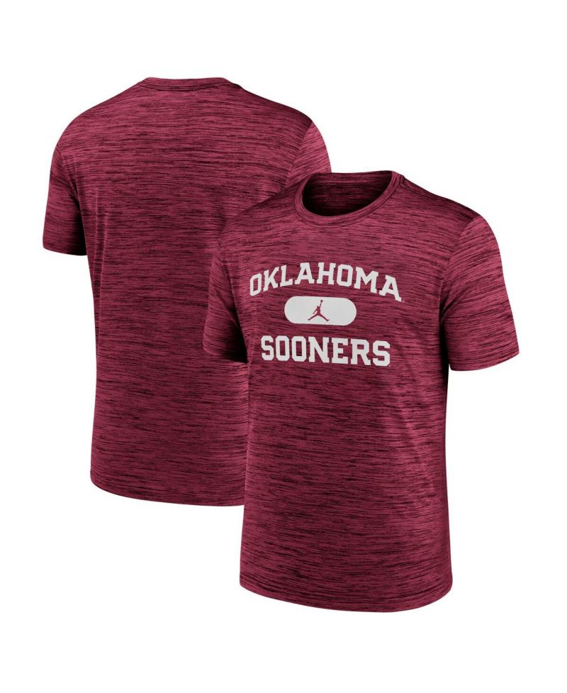 Men's Crimson Oklahoma Sooners Velocity Mascot Dri-FIT T-Shirt