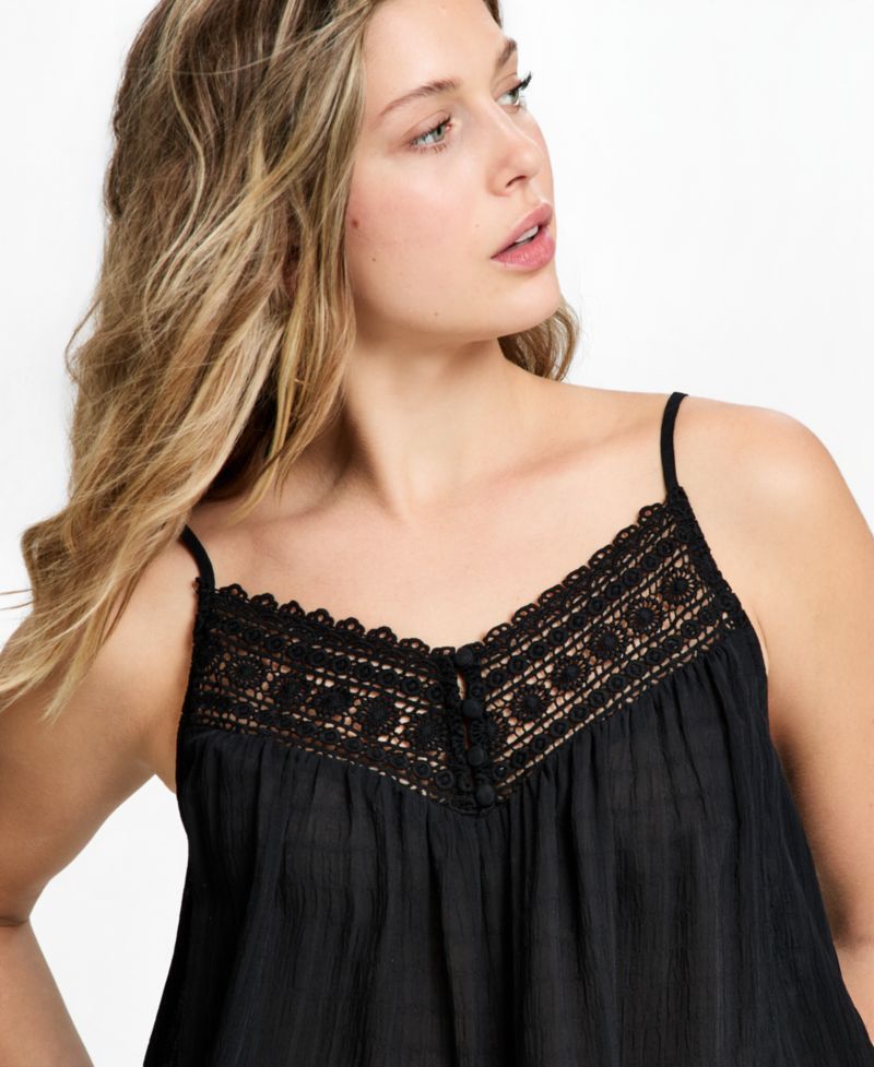 Women's Crochet-Trim Tank Top