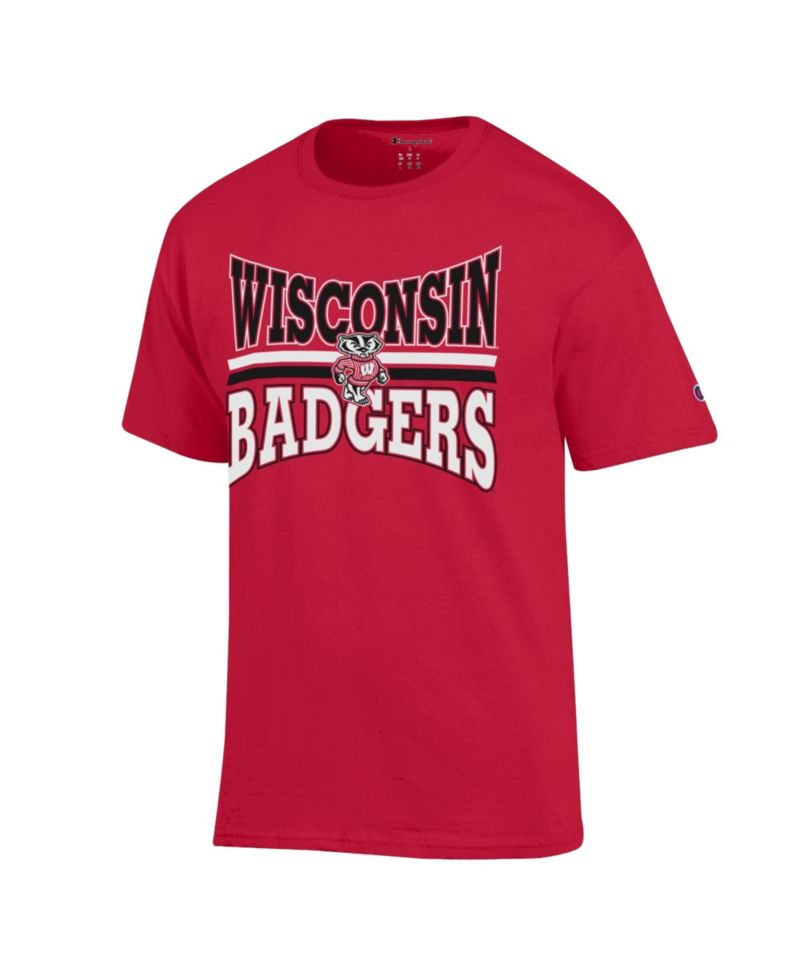 Men's Red Wisconsin Badgers Team Zoom T-Shirt