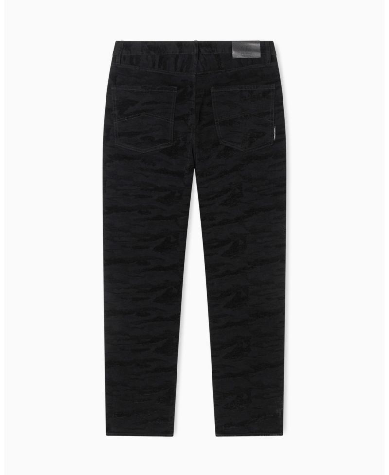 Men's J82 Loose Tapered Camouflage Jacquard Denim Jeans