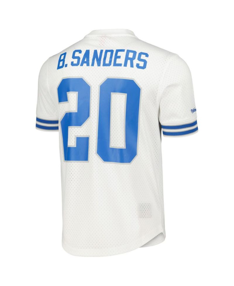 Men's Barry Sanders Detroit Lions Retired Player Name & Number Mesh Top