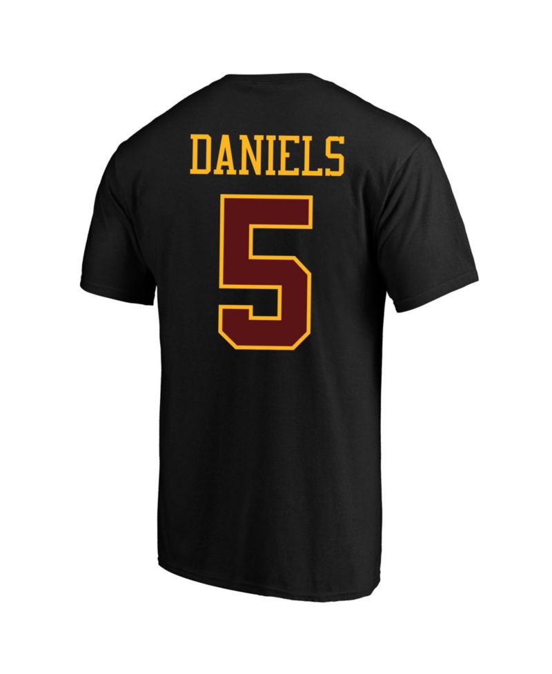 Men's Jayden Daniels Black Washington Commanders Big & Tall Player Name & Number T-Shirt