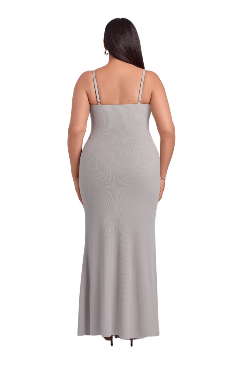 Women's Scoop Neck Ribbed Sculpting Cami Maxi Dress