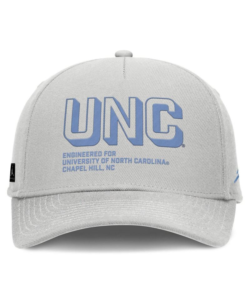 Men's Gray North Carolina Tar Heels 2025 Sideline Dust Pinched Rise Adjustable Hat
