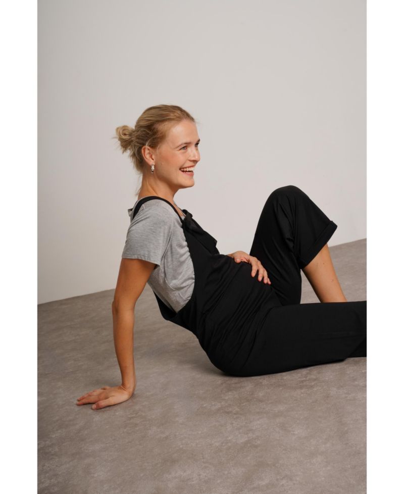 Women's Imogen Knit Tie-Strap Overalls