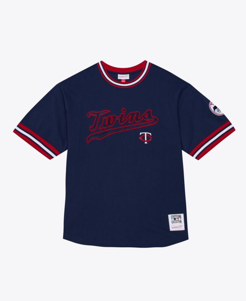 Men's Navy Minnesota Twins Wild Pitch Ringer T-Shirt