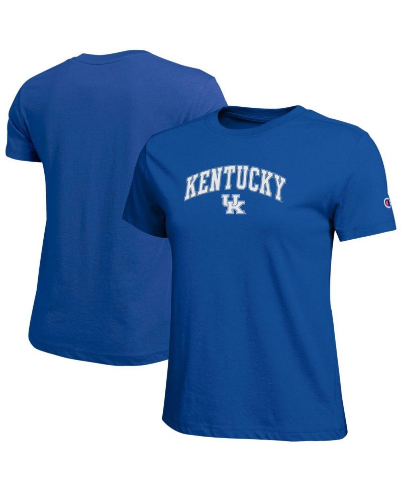 Women's Royal Kentucky Wildcats Arched Over Logo T-Shirt