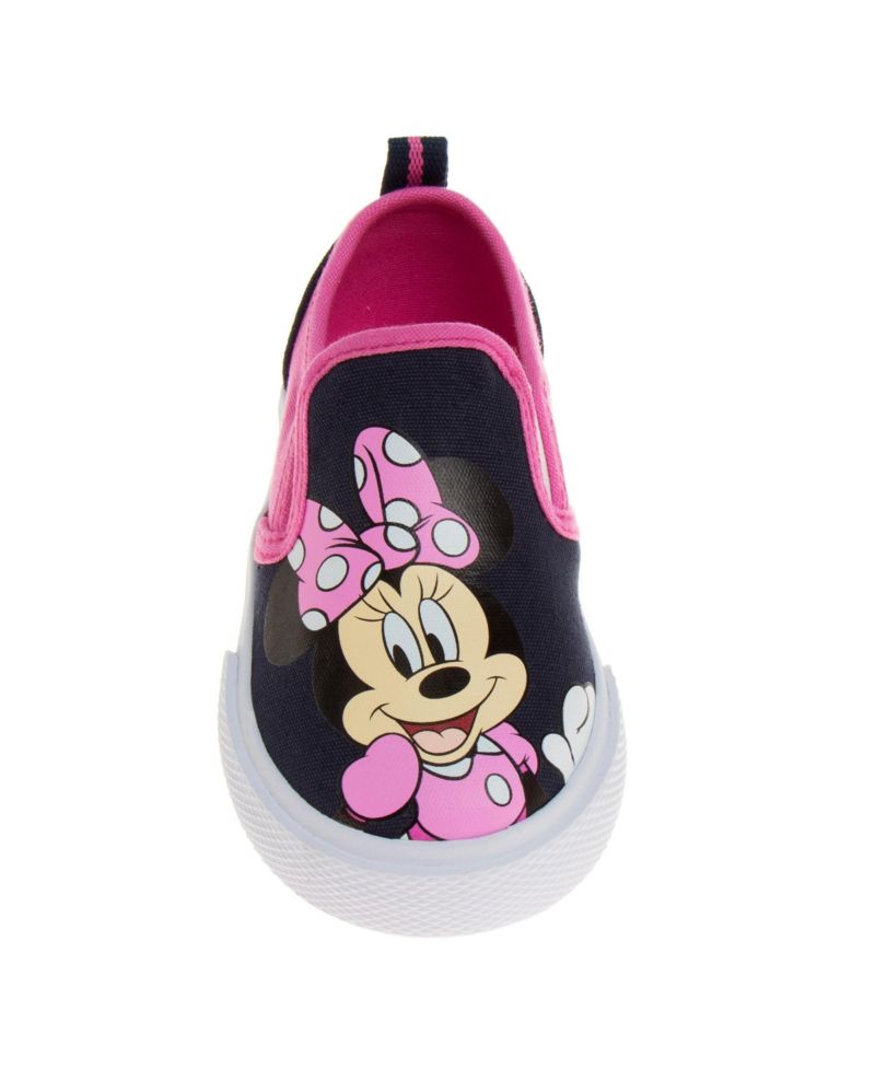 Toddler Girls Mouse Slip On Canvas Sneakers Casual Ready Comfort Fit