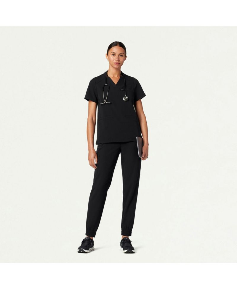 Women's Helia 3-Pocket Classic Notched V-Neck Scrub Top