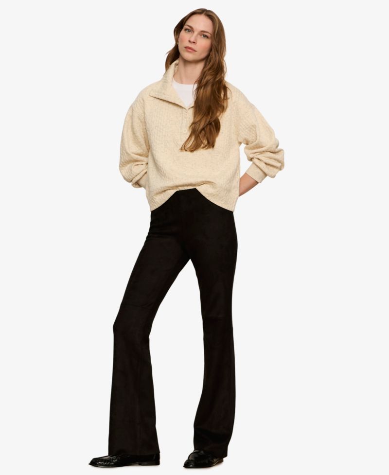 Women's Sashay Faux-Suede Flare Leggings