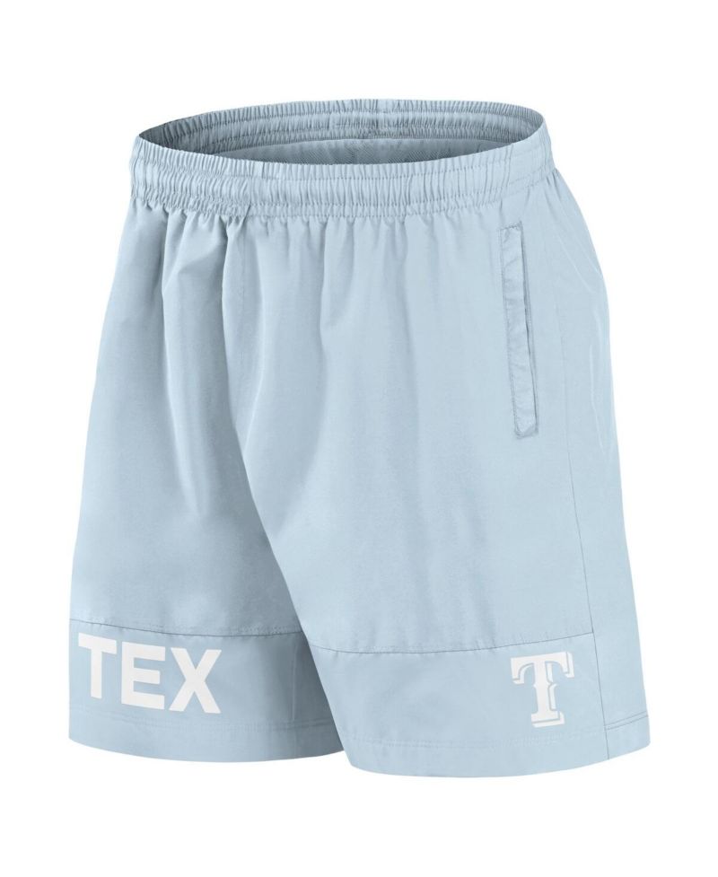 Men's Light Blue Texas Rangers Elements Swim Shorts