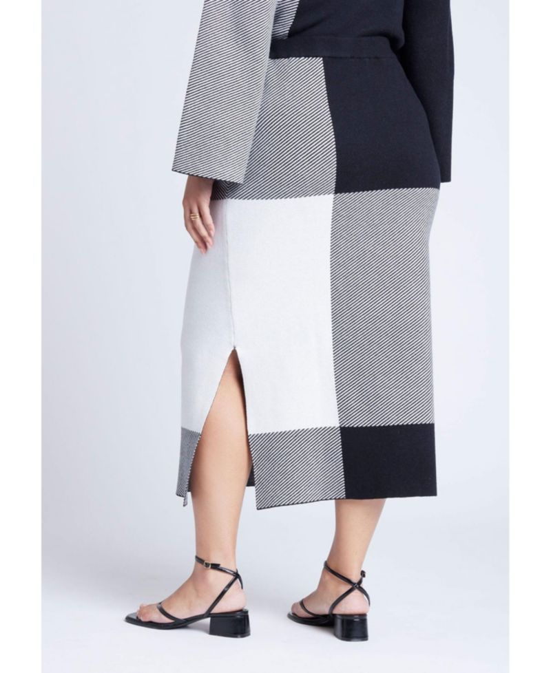Women's Intarsia Sweater Skirt