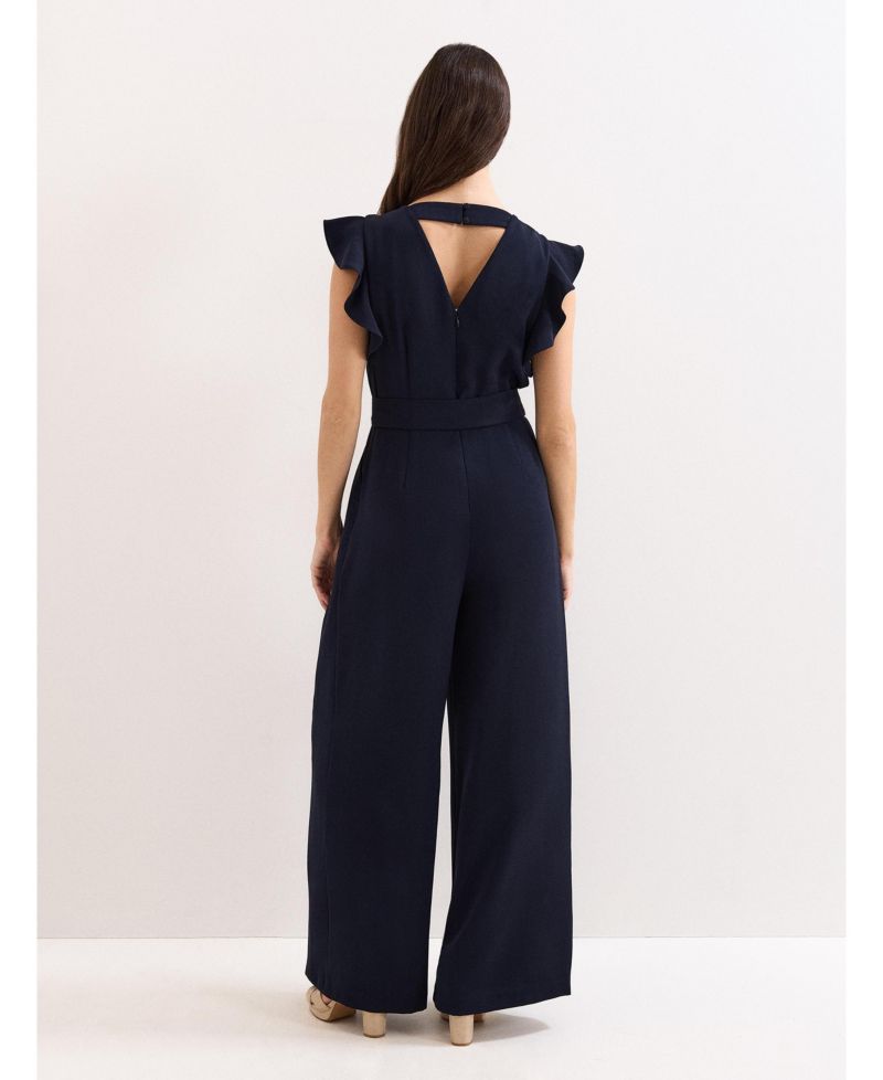 Women's Kallie Frill V-Neck Jumpsuit