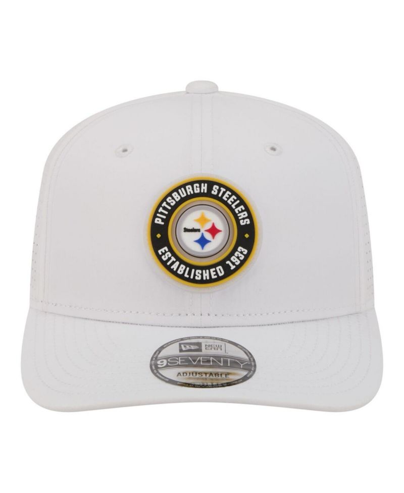 Men's White Pittsburgh Steelers COOLERA 9SEVENTY Adjustable Hat